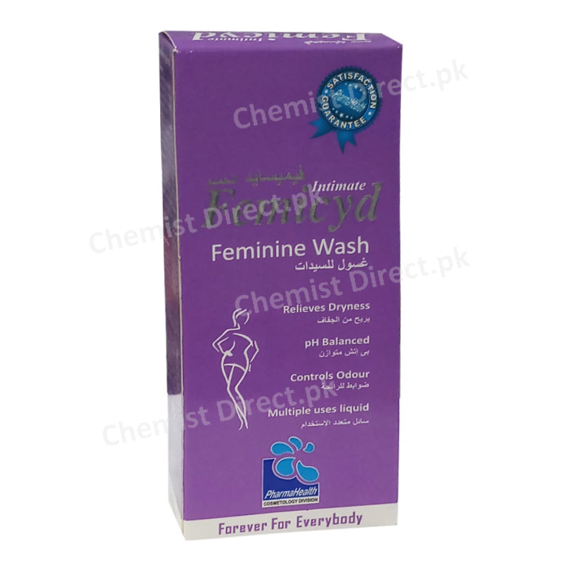 Femicyd Feminie Wash 60ml Pharma Health Lactic Acid ,Aloe vera Skin Care Preparations