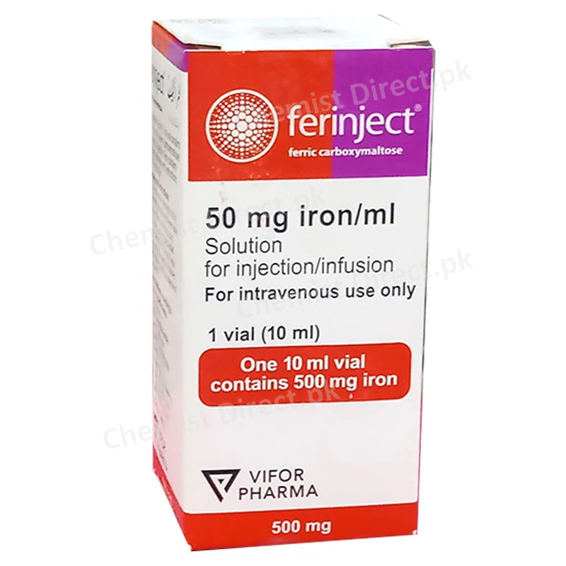 Ferinject Injection 1Vial 10ml Obs Pharma Iron Supplements Ferric Carboxymaltose
