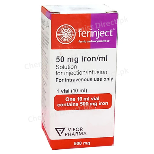 Ferinject Injection 1Vial 10ml Obs Pharma Iron Supplements Ferric Carboxymaltose