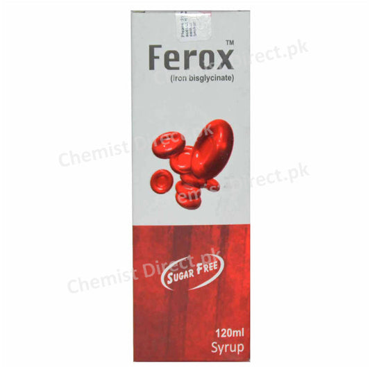 Ferox 120ml Syp Syrup Kaap Pharma iron Bisglycinate