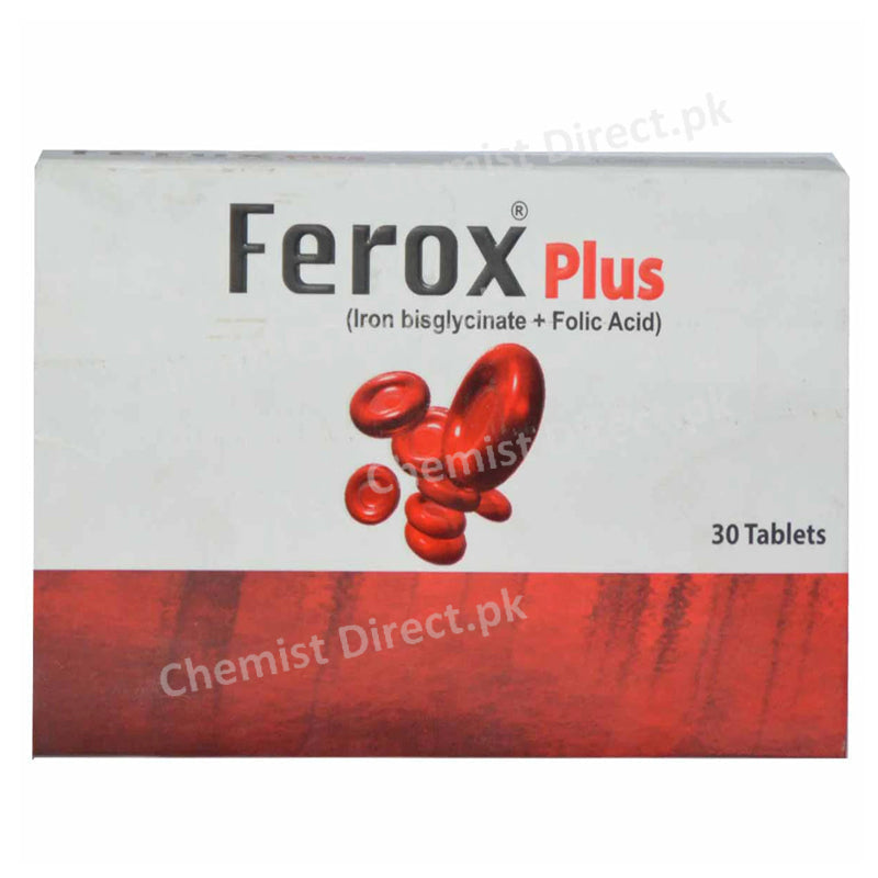 Ferox-Plus-Tab-Tablet Hilton Pharma Pvt Ltd iron Bisglycinate Folic Acid