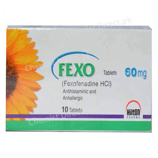 Fexo 60mg Tab Tablet Hilton Pharma Pvt Ltd Anti Histamine Fexofenadine