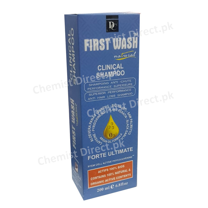 Shampoo First Rinse First Wash Natural Clinical Shampoo Fort Ultimate 200ml – ChemistDirect.pk