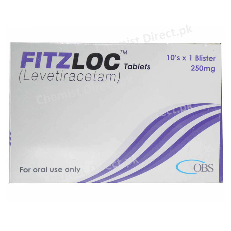 Fitzloc 250mg Tablet Obs Pharma Anti-epileptic Levetiracetam