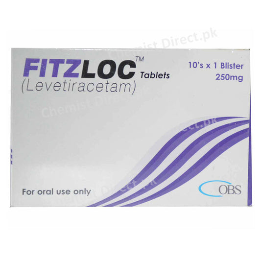 Fitzloc 250mg Tablet Obs Pharma Anti-epileptic Levetiracetam