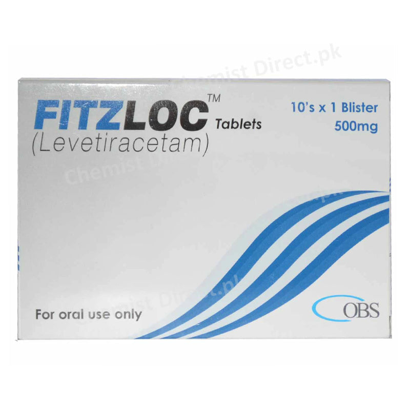 Fitzloc 500mg Tablet Obs Pharma Anti-epileptic Levetiracetam