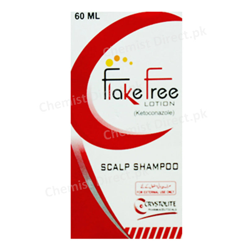 Flake Free Lotion 60ml Scalp Shampoo Crystolite Ketoconazole
