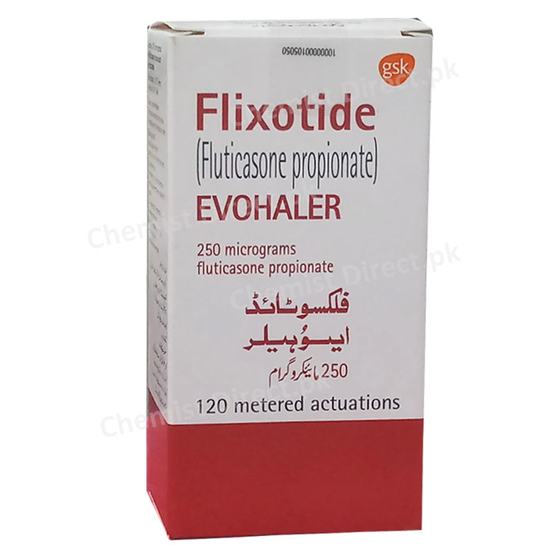 Flixotide Evohaler Inh 250mcg Glaxosmithkline Pakistan Limited Corticosteroid Fluticasone Propionate