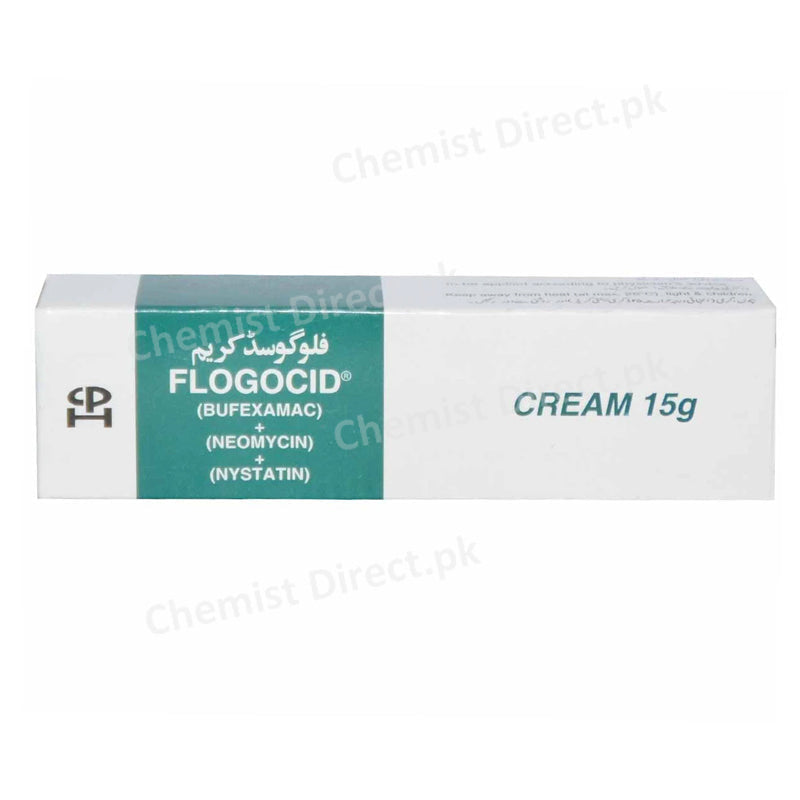 Flogocid Cream 15m Continentalpharma Anti Fungal Nystatin 100000IU Neomycin 2500IU Bufexamac 50mg
