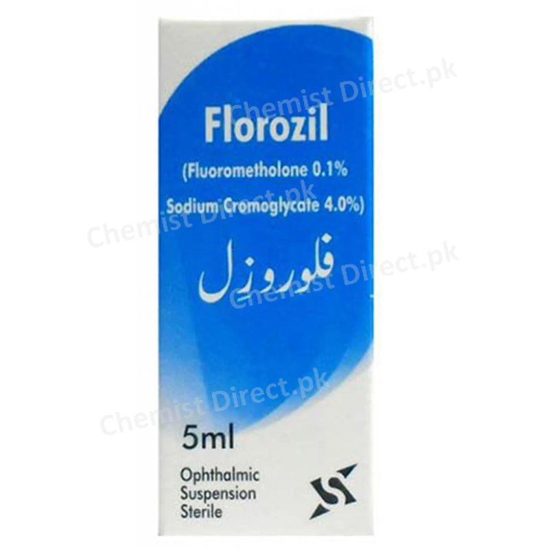 Florozil Eye Drop 5ml Sante pharma Anti Allergy Fluorometholone 0.1 Sodium Cromoglycate 4
