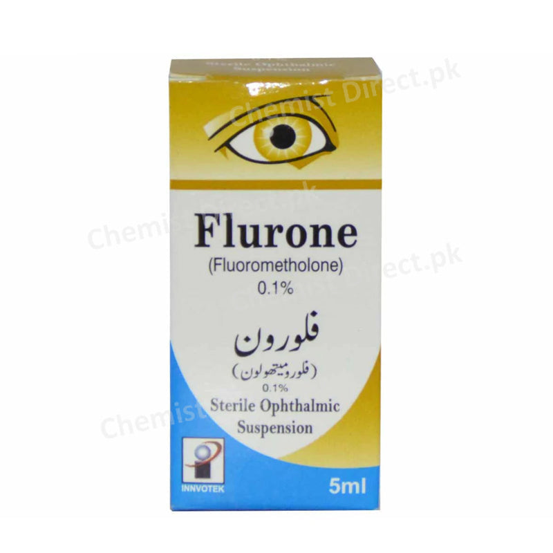 Flurone Eye Drop-0.1 % Innvotek Pharmaceutical Anti inflammatory agents Fluorometholone