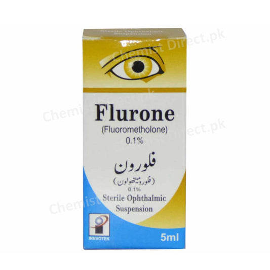 Flurone Eye Drop-0.1 % Innvotek Pharmaceutical Anti inflammatory agents Fluorometholone