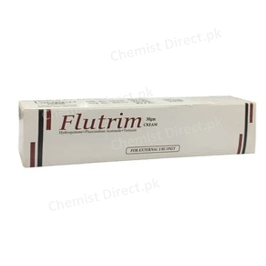 Flutrim Cream 30gram Hydroquinone Fluocinolone Acetonide Tretinoin Biogenics Pakistan