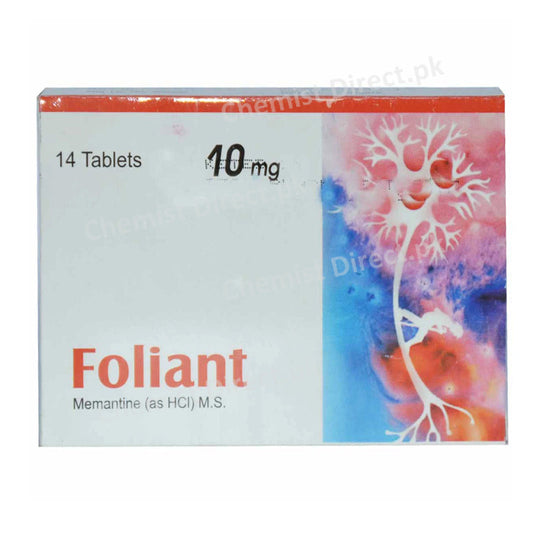 Foliant 10mg Tablet Wilshire Laboratories Anti Alzheimer Memantine