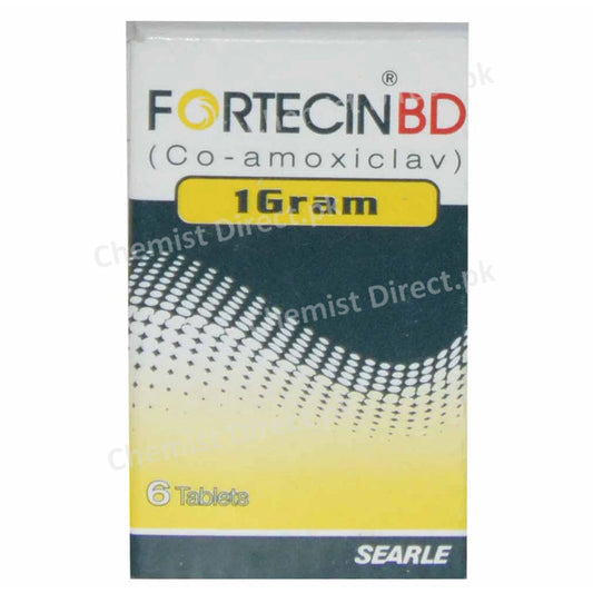 Fortecin BD 1G Tab Tablet Searle Pharma co amoxiclav