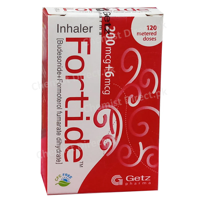 Fortide 200mcg 6mcg Inhaler Corticosteroids Budesonide Formoterol