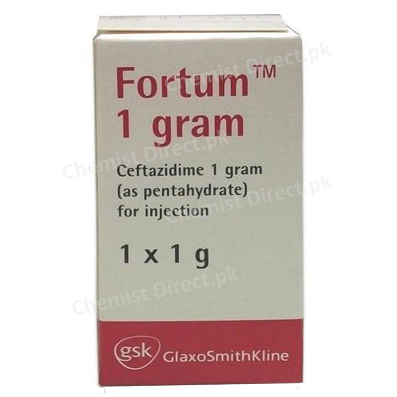 Fortum 1G Injection Inj Glaxosmithkline Pakistan Limited Cephalosporin Antibiotic Ceftazidime 
