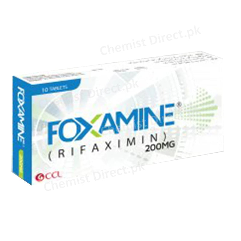 Foxamine 200mg Tablet CCL Pharmaceuticals Rifaximin Inflammatory Bowel Disease