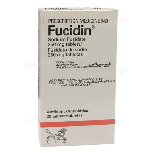 Fucidin 250mg Tablet leo Pharmaceuticals Sodium Fusidate Anti-bacterial