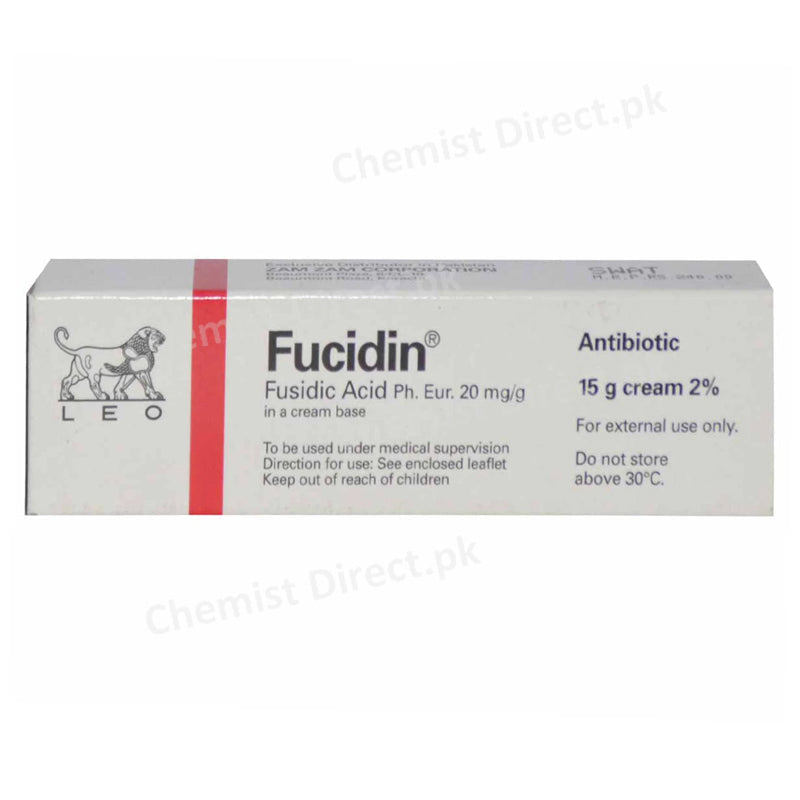 Fucidin Cream 2% 15gram leo Pharmaceuticals Anti-bacterial Fusidic acid