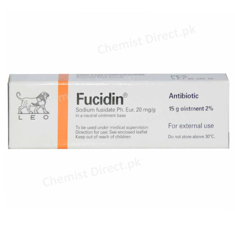 Fucidin Ointment 2% 15gram leo Pharmaceuticals Anti-Bacterial Sodium Fusidate