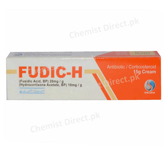 Fudic H Cream 15g Shaigan Pharmaceuticals Anti Bacterial Corticosteroids Fusidic Acid 300mg Hydrocortisone 150mg