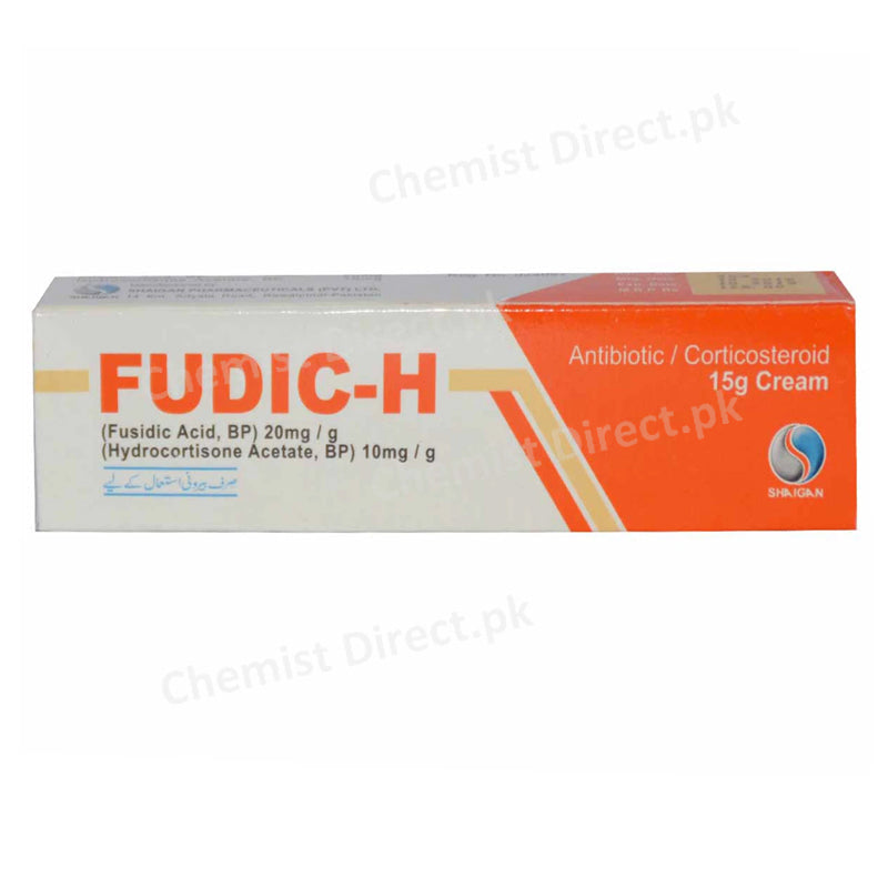 Fudic H Cream 15g Shaigan Pharmaceuticals Anti Bacterial Corticosteroids Fusidic Acid 300mg Hydrocortisone 150mg