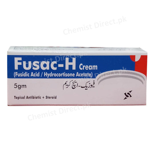 Fusac H Cream 5G Santepharma Anti bacterial Corticosteroids Fusidic Acid 2 Hydrocortisone Acetate 1