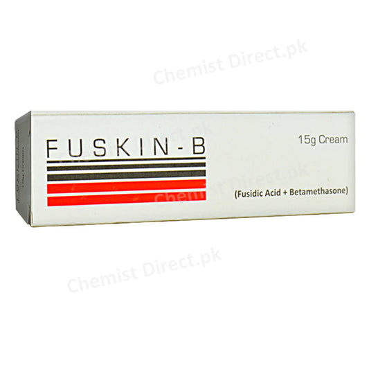 Fuskin b cream 5-g pharma health pakistan pvt  Ltd corticosteroid anti bacterial fusidicacid 2 betamethasonevalerate 0.1