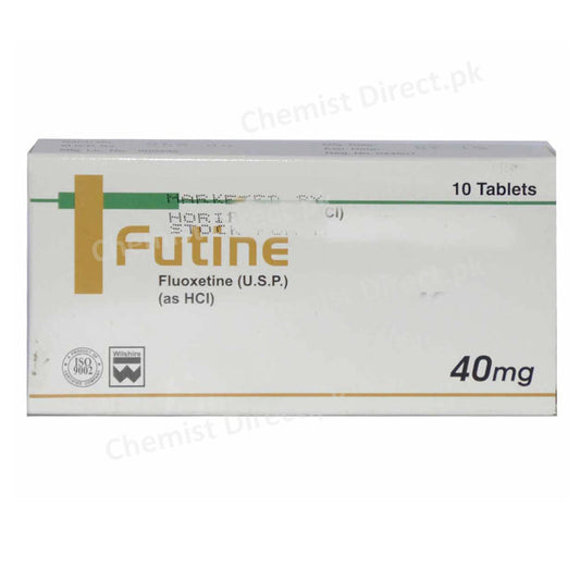 Futine 40mg Tab Tablet Wilshire Laboratories Pvt Ltd Anti Depressant Fluoxetine HCl