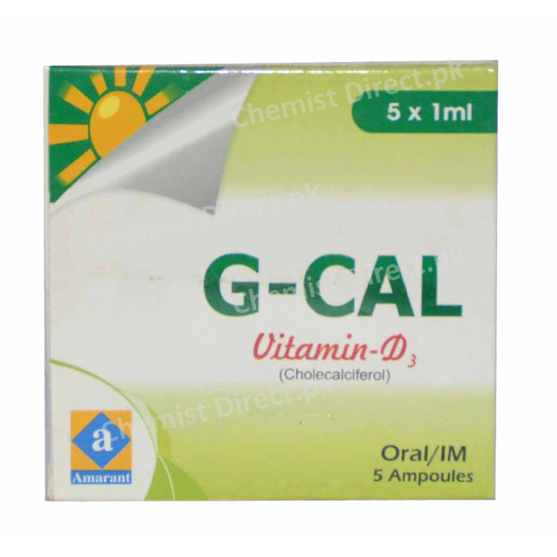 G-Cal 5mg injection 1Ampoules Amarant Pharmaceuticals Vitamins Supplements Vitamin D3