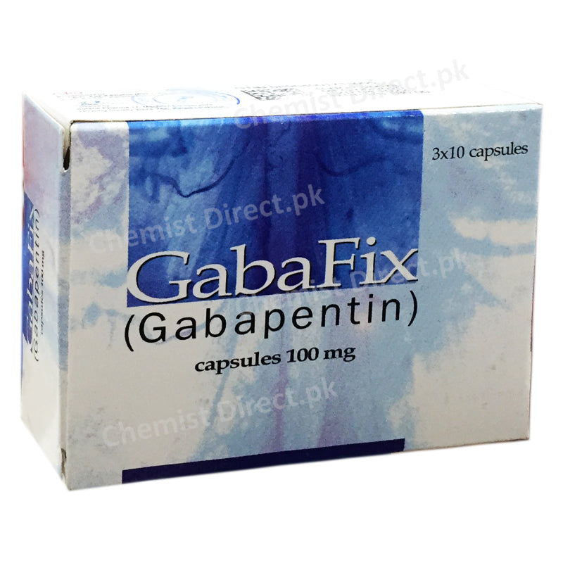 Gabafix 100mg Capsule SJ_ G Fazal Elahi Anti Convulsant Gabapentin