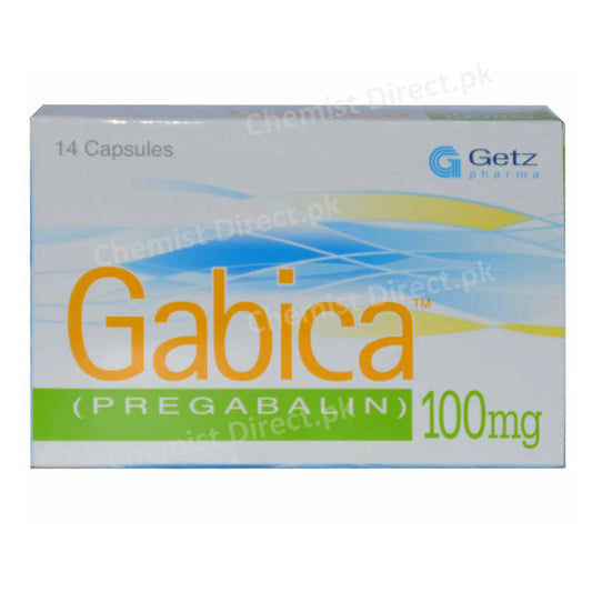 Gabica 100mg capsule Pregabalin Getz Pharma Neuropathic Pain