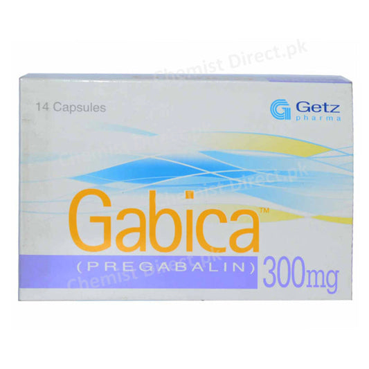 Gabica 300mg capsule Pregabalin Getz Pharma Neuropathic Pain