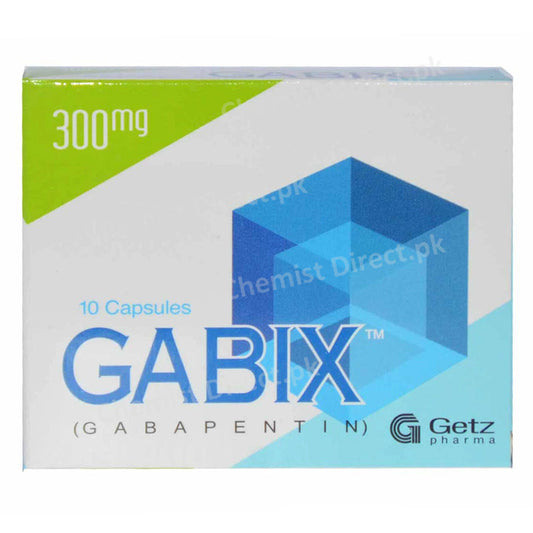 Gabix 300mg Capsule Anti-Convulsant Gabapentin Getz Pharma