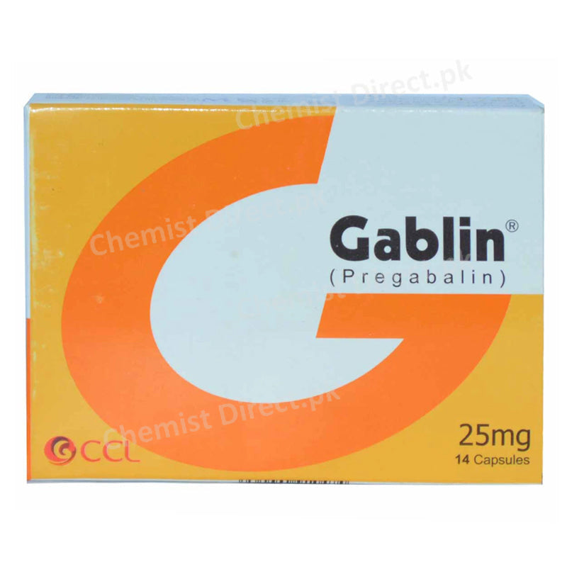 Gablin 25mg capsule CCL Pharmaceuticals Neuropathic Pain Pregabalin