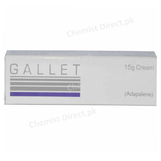 Gallet Cream 0.1% 15gram Anti-acne Adapalene Pharma Health