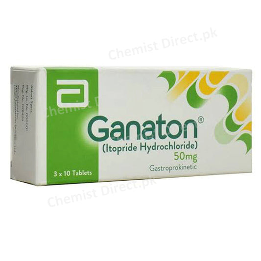 Ganaton 50mg Tab Tablet Abbott Laboraties Pakistan Limited Gastropro kinetics Itopride