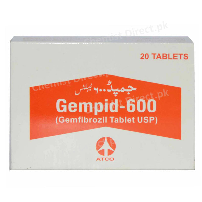 Gempid 600 Tab Tablet Atco Laboratories Pvt Ltd Anti Lipidemic Gemfibrozil
