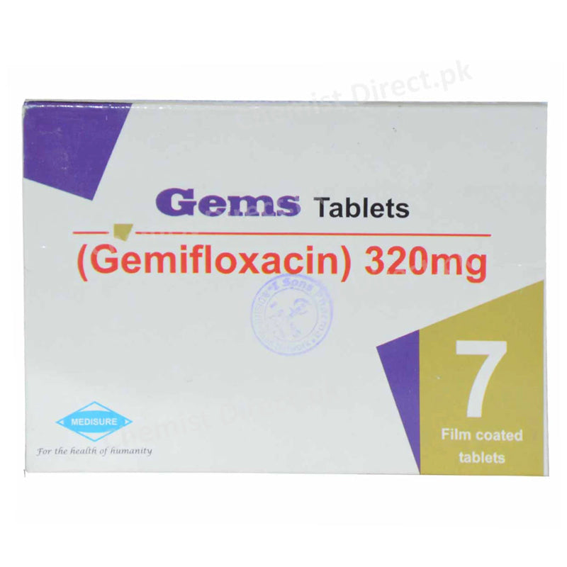 Gems 320mg Tab Tablet Medisure Pharma Gemifloxacin