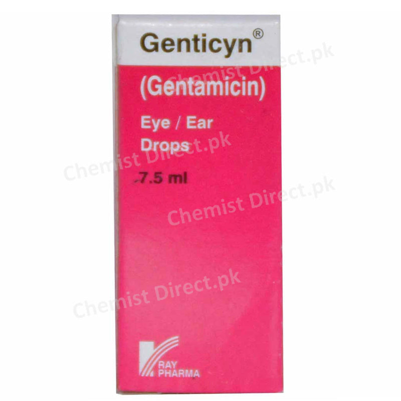 Genticyn Eye Ear Drop Ray Pharma pvt Limited Anti Infective Gentamicin Sulphate