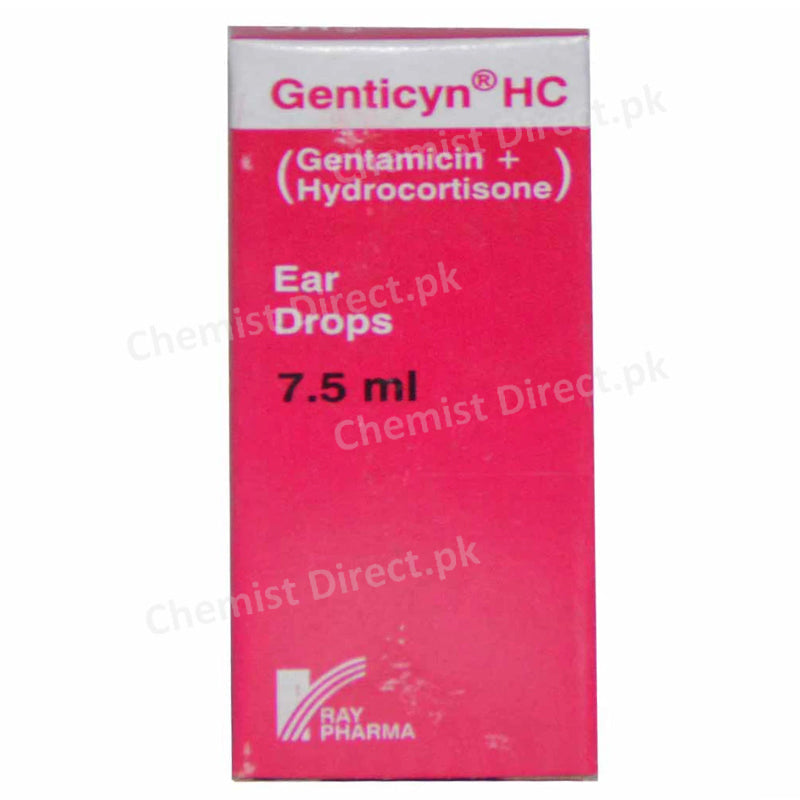 Genticyn H Ear Drop Ray Pharma pvt Limited Anti Infective Gentamicin Hydrocortisone