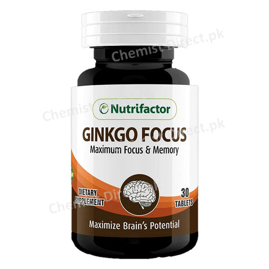 Ginkgo Focus Tablet Dietary Supplement Nutrifactor