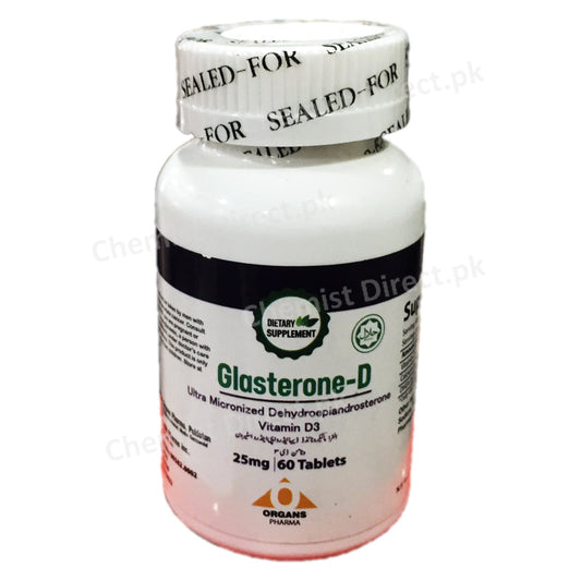 Glasterone D Capsule 25mg Ultra Micronized Dhea 25mg Vitamin D3 600IU
