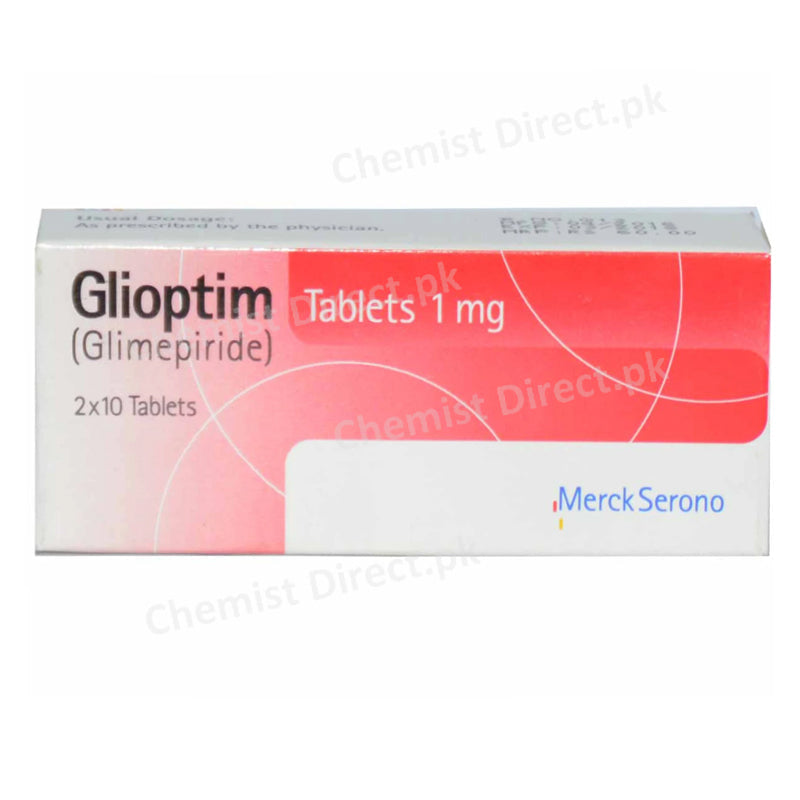 Glioptim 1MG Tab Tablet Martin Dow Pharma ceuticals Pak Ltd Oral Hypoglycemic Glimepiride