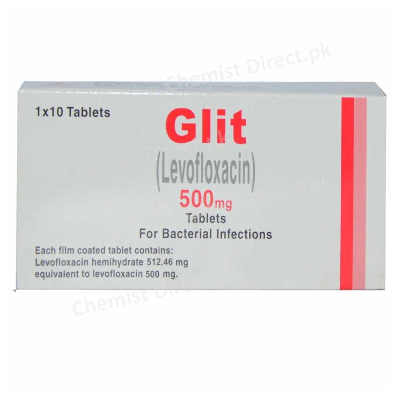 Glit  500mg Tab Tablet SJ GFazal Elahi Quinolones Anti Bacterial Levofloxacin