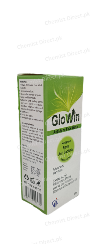 Glo Win Anti Acne Face Wash 60ml face wash