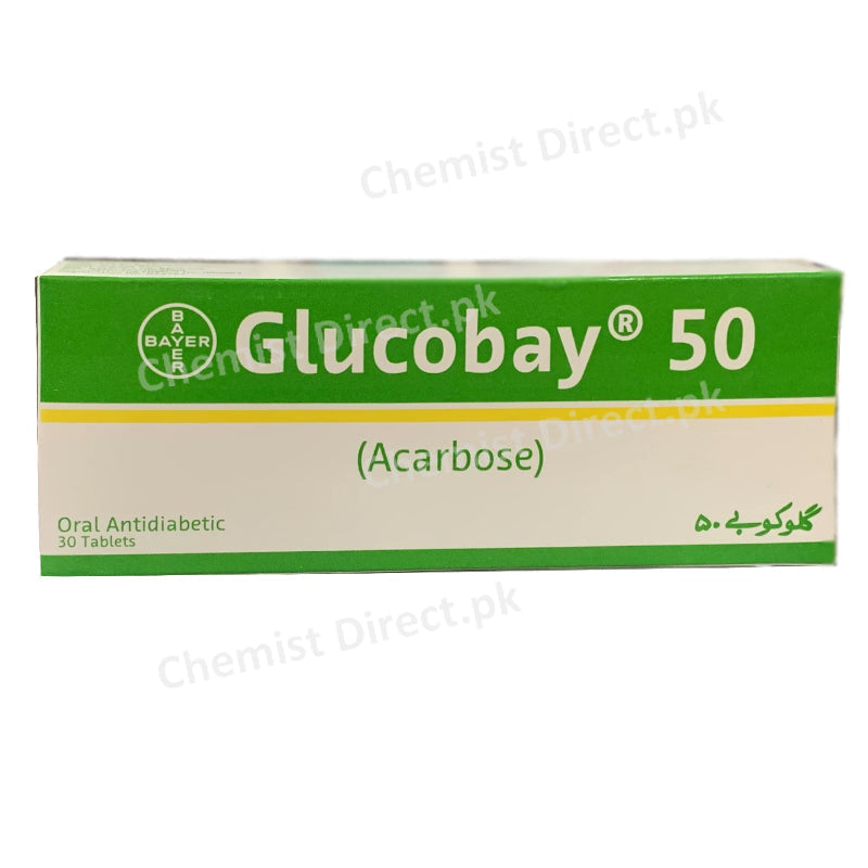 Glucobay Tab 50mg Tablet Bayer Health Care Pvt Ltd Oral Hypoglycemic Acarbose