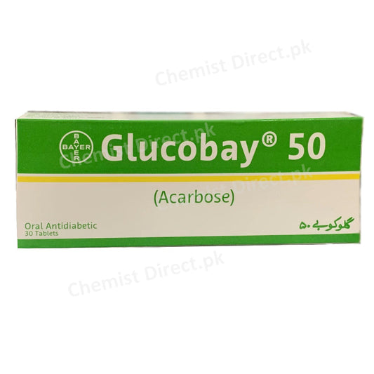 Glucobay Tab 50mg Tablet Bayer Health Care Pvt Ltd Oral Hypoglycemic Acarbose