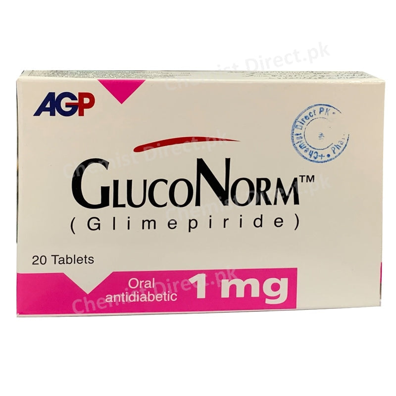 GlucoNorm 1mg Tab Tablet AGP Pvt Ltd Oral Hypoglycemic Glimepiride